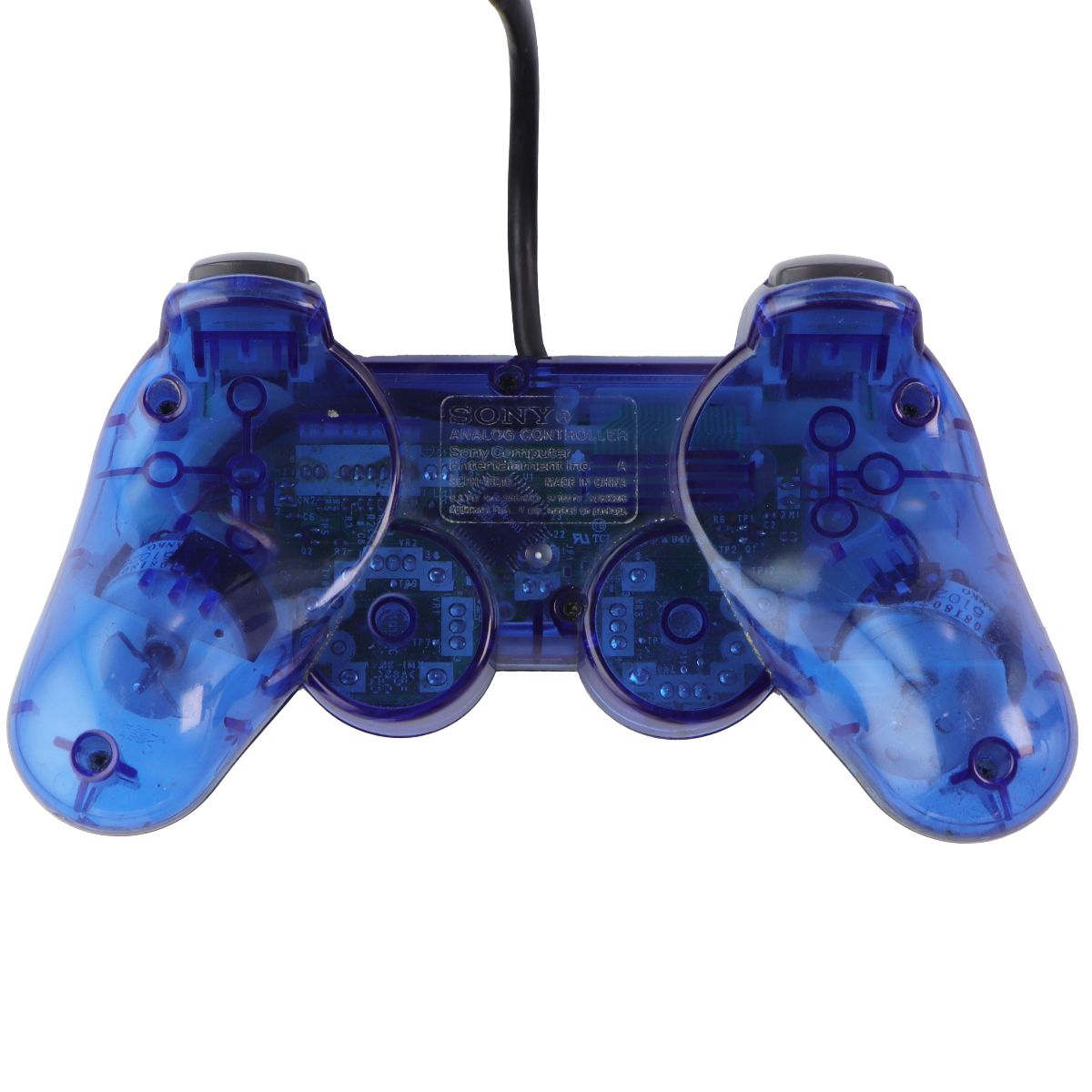 Sony PlayStation PS2 Dual Shock 2 Controller - Clear Blue (SCPH-10010) Gaming/Console - Controllers & Attachments Sony    - Simple Cell Bulk Wholesale Pricing - USA Seller