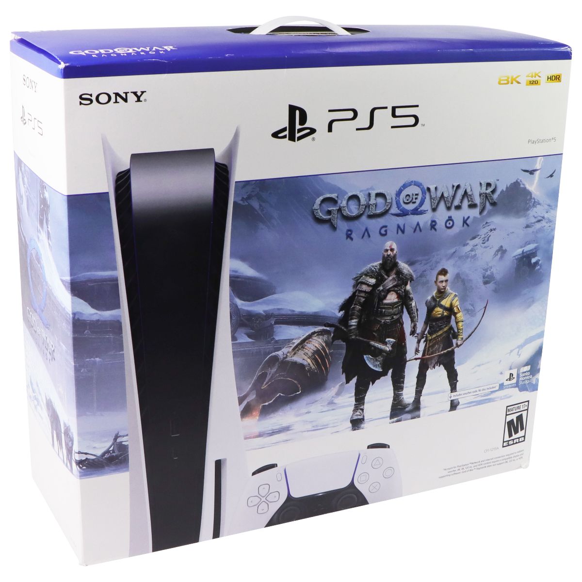 Sony PlayStation 5 God of War Ragnarok Disc Console Bundle (CFI-1215A) 825GB Gaming/Console - Video Game Consoles Sony - Simple Cell Bulk Wholesale Pricing - USA Seller