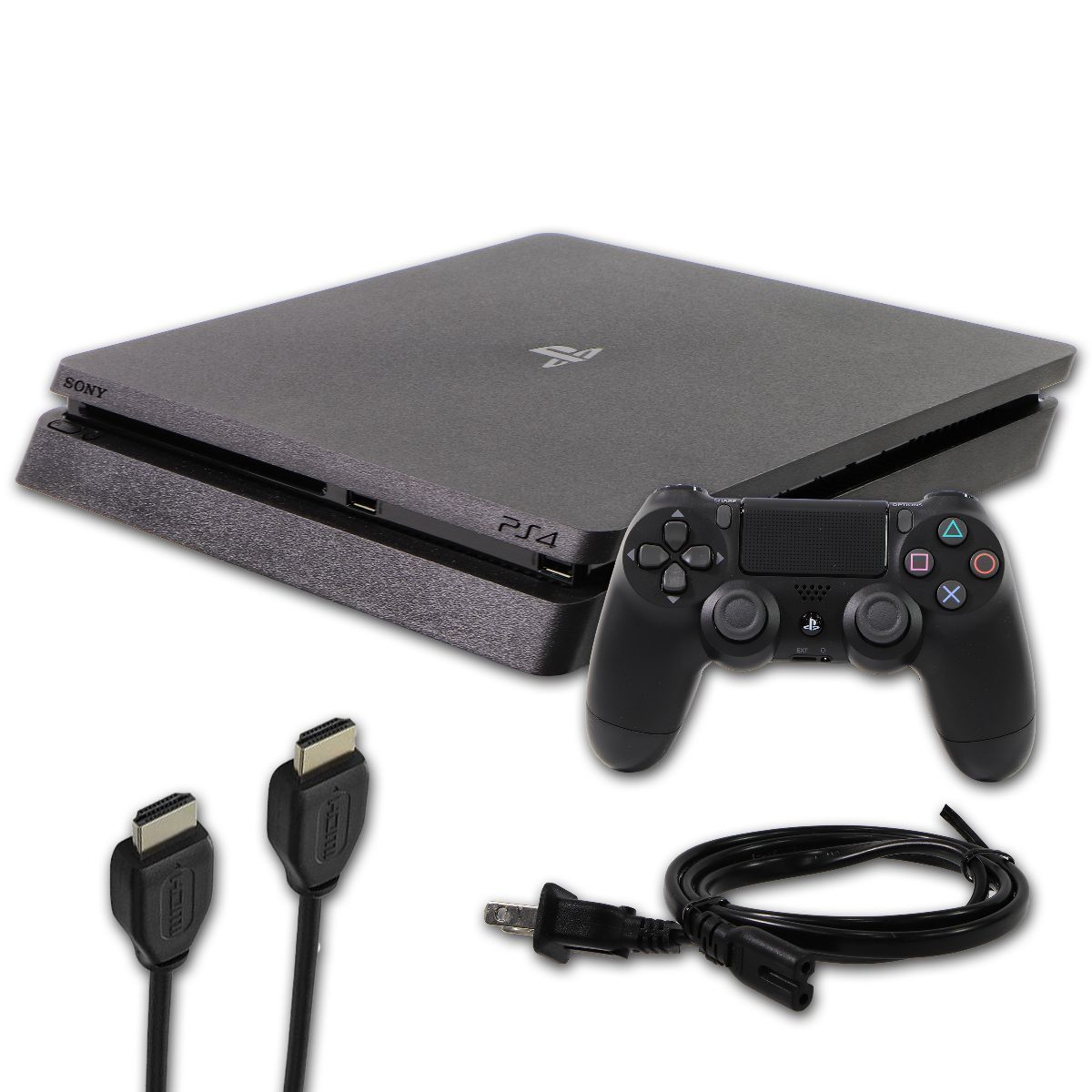 Sony PlayStation 4 Slim 500GB Console and Controller - Black (CUH-2015A) Gaming/Console - Video Game Consoles Sony - Simple Cell Bulk Wholesale Pricing - USA Seller