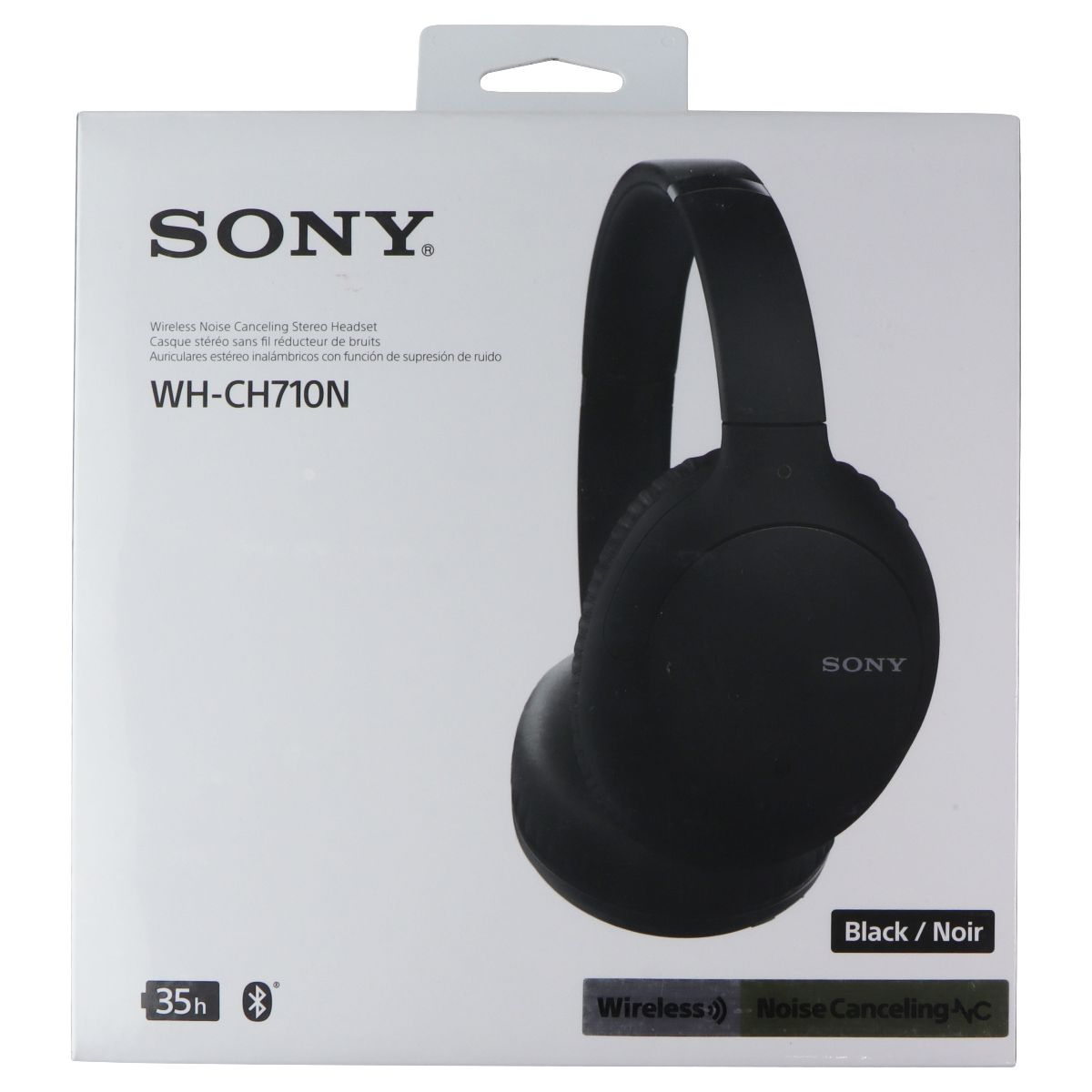 Sony Wireless Noise-Cancelling Over-the-Ear Headphones - Black (WHCH710N) Portable Audio - Headphones Sony    - Simple Cell Bulk Wholesale Pricing - USA Seller