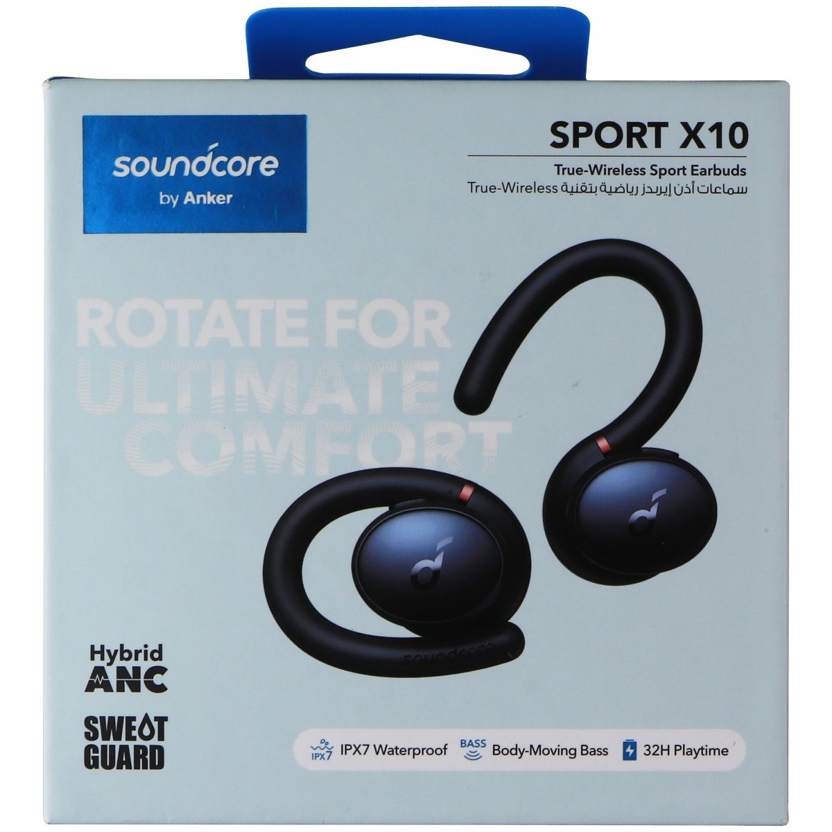 Soundcore by Anker Sport X10 True Wireless Sport Earbuds - Black Portable Audio - Headphones Soundcore - Simple Cell Bulk Wholesale Pricing - USA Seller