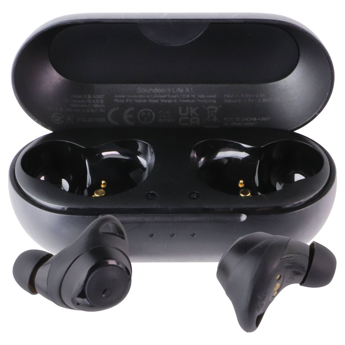 Soundcore Life A1 True Wireless USB-C Fast Charge IPX7 Earbuds - Black (A3927) Portable Audio - Headphones Soundcore - Simple Cell Bulk Wholesale Pricing - USA Seller