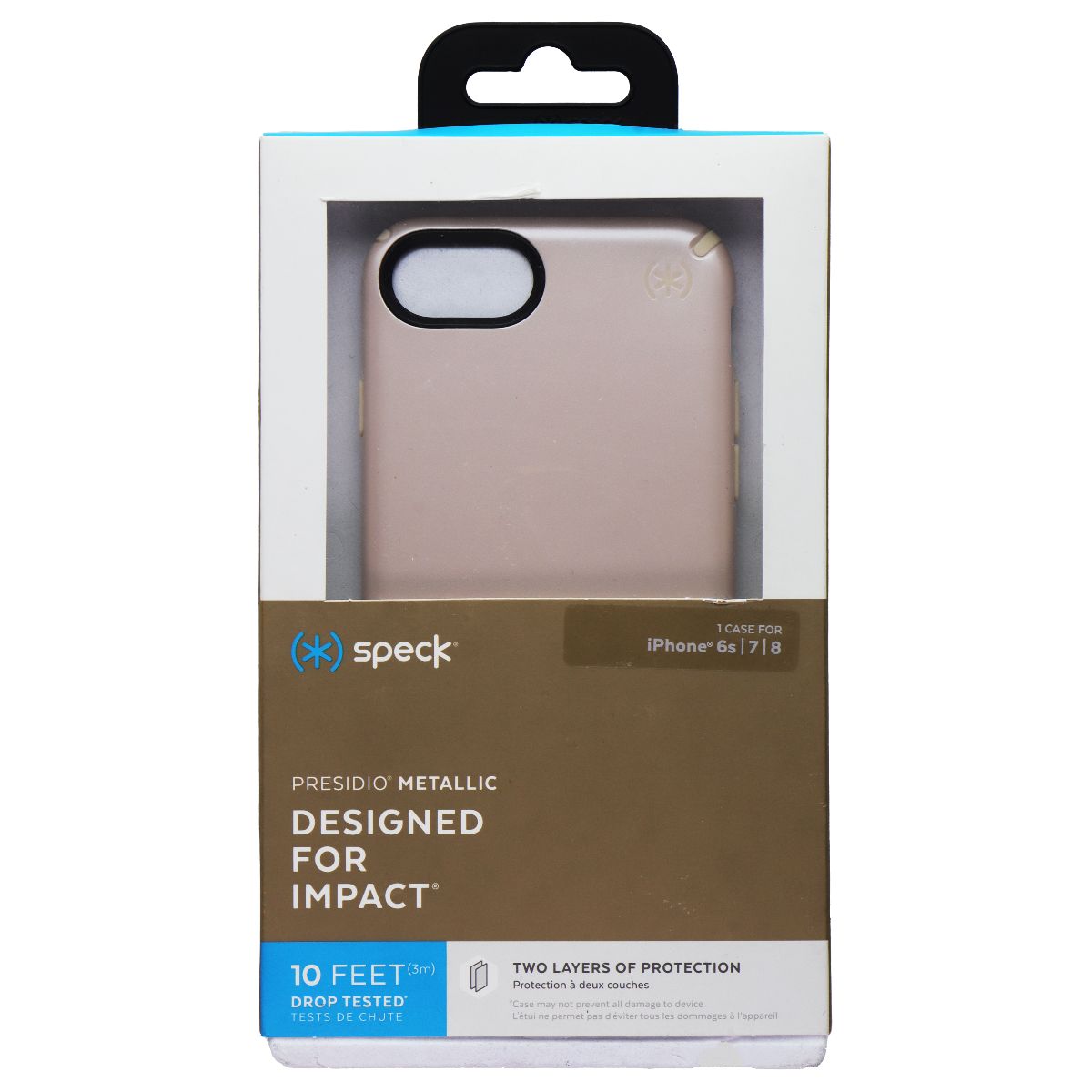 Speck Presidio Metallic Series Case for Apple iPhone 6s/7/8 - Nude Gold Cell Phone - Cases, Covers & Skins Speck    - Simple Cell Bulk Wholesale Pricing - USA Seller