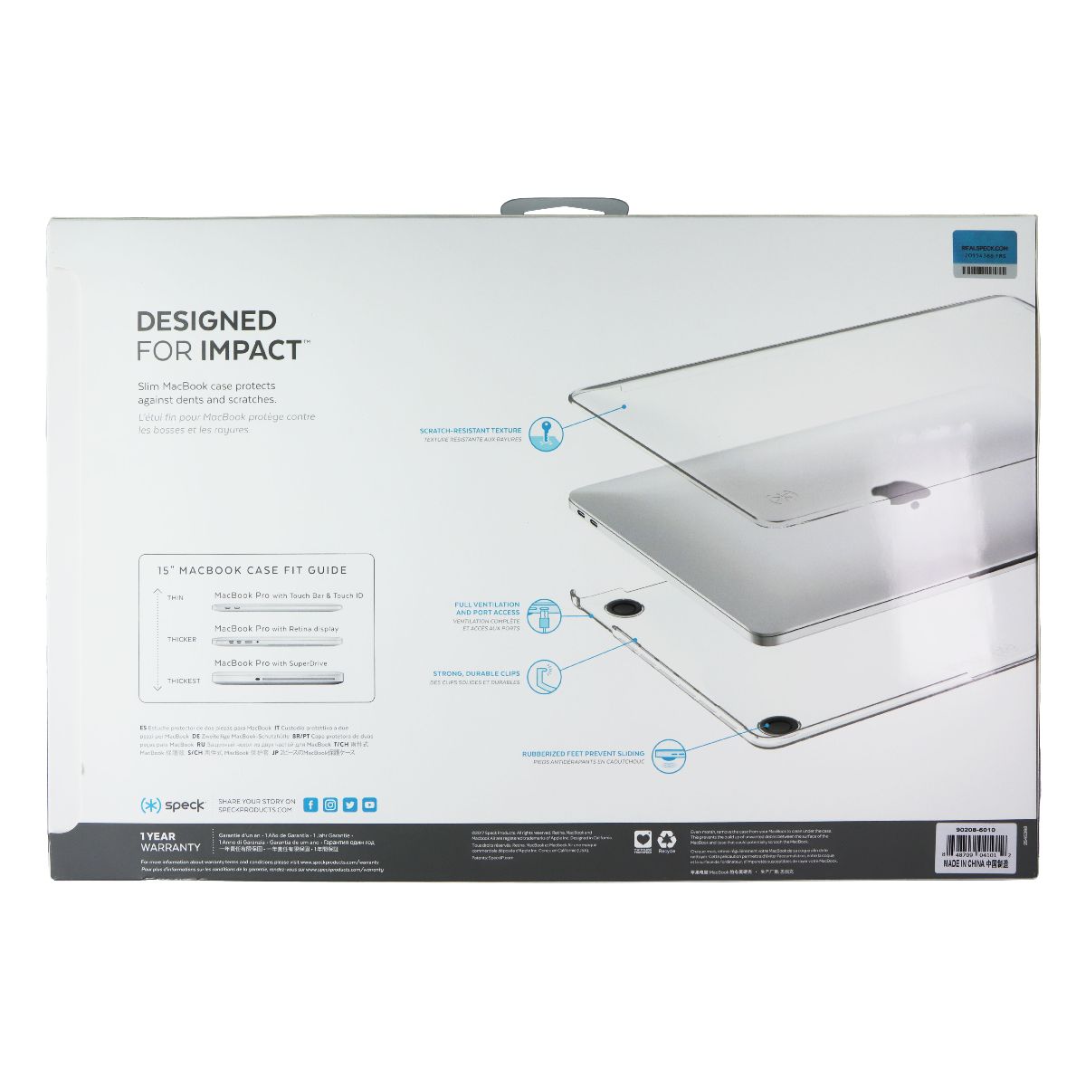 Speck SmartShell Case for MacBook Pro 15 with Touch Bar - Wild Berry Purple