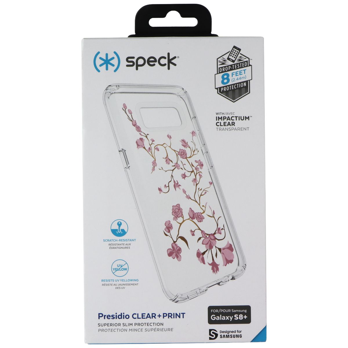 Speck Presidio CLEAR + PRINT Case for Samsung Galaxy (S8+) - Garden Blossoms Cell Phone - Cases, Covers & Skins Speck - Simple Cell Bulk Wholesale Pricing - USA Seller