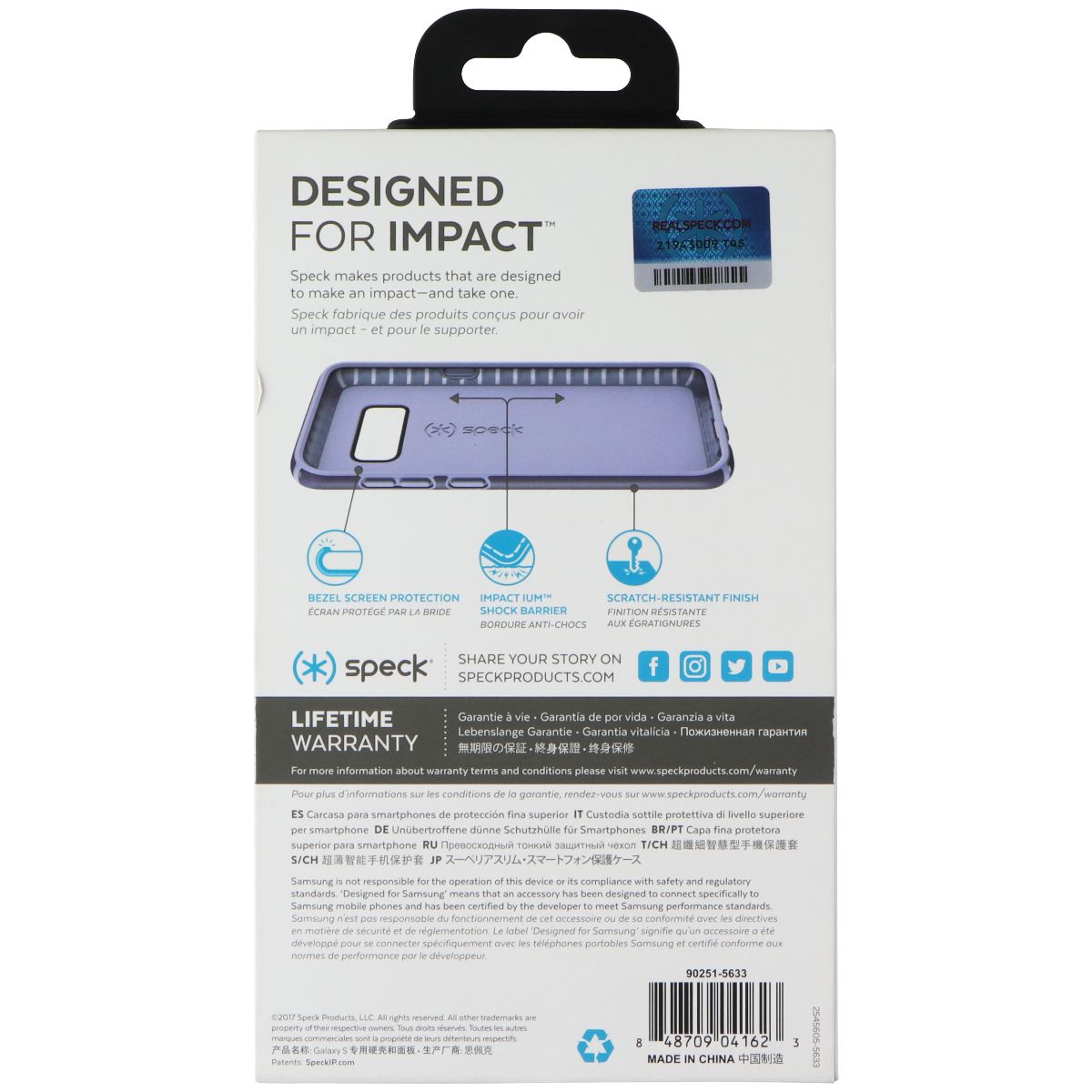 Speck Presidio Series Case for Samsung Galaxy S8 - Marine Blue/Twilight Blue