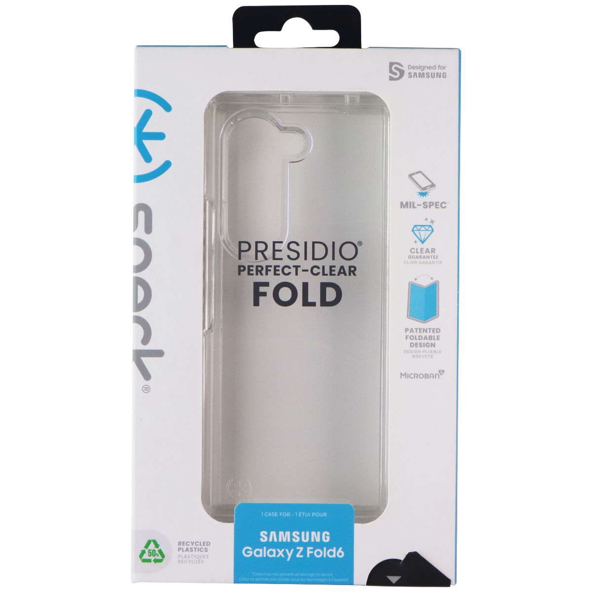 Speck Presidio Perfect Clear Fold Case for Samsung Galaxy Z Fold6 - Clear Cell Phone - Cases, Covers & Skins Speck - Simple Cell Bulk Wholesale Pricing - USA Seller