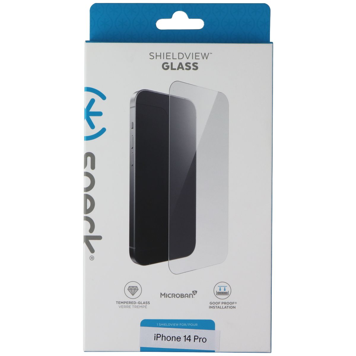Speck ShieldView Glass Tempered Glass Screen Protector for Apple iPhone 14 Pro Cell Phone - Screen Protectors Speck - Simple Cell Bulk Wholesale Pricing - USA Seller