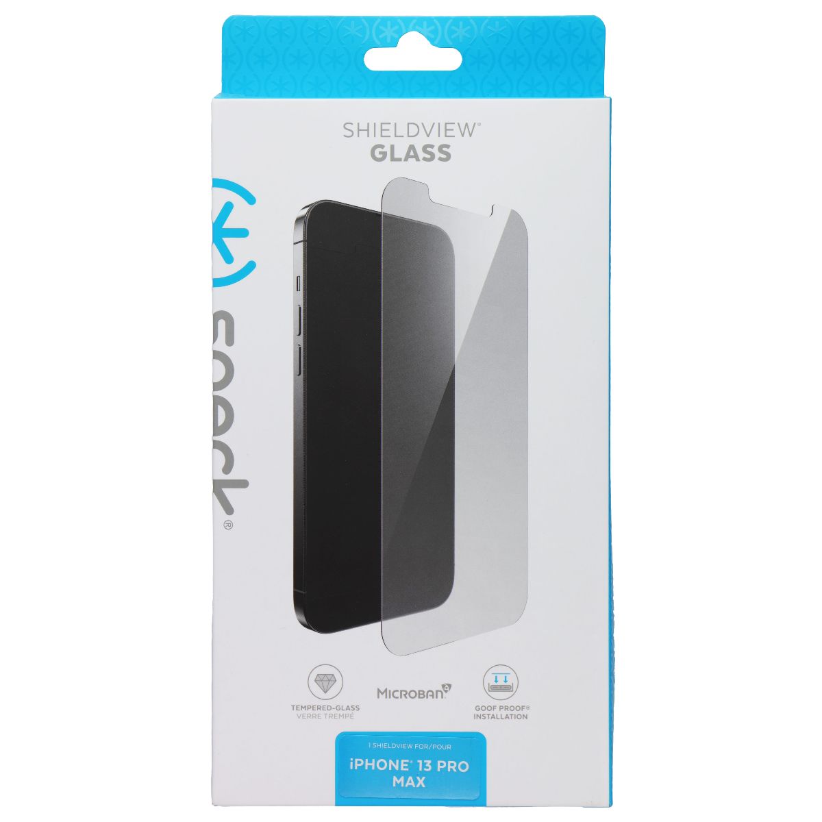 Speck ShieldView Glass Screen Protector for Apple iPhone 13 Pro Max - Clear Cell Phone - Screen Protectors Speck - Simple Cell Bulk Wholesale Pricing - USA Seller