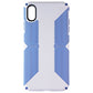 Speck Presidio Grip Phone Case for iPhone Xs Max - Microchip Gray/Ballpoint Blue
