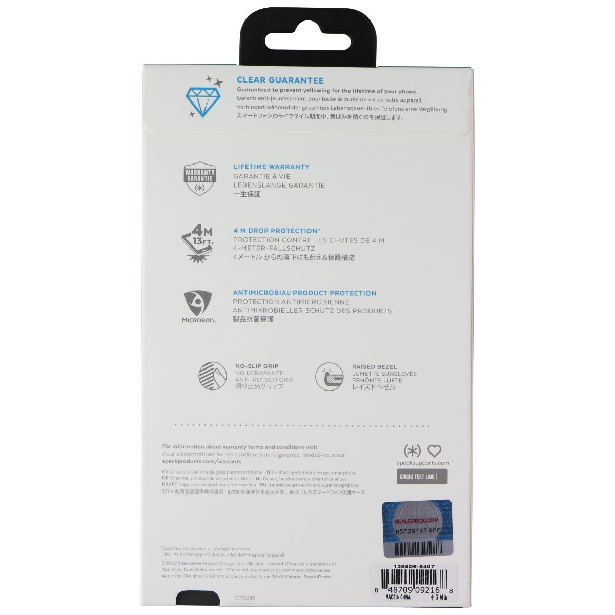 Speck Presidio Perfect-Clear Case for Apple iPhone 12 Pro Max - Obsidian Cell Phone - Cases, Covers & Skins Speck - Simple Cell Bulk Wholesale Pricing - USA Seller