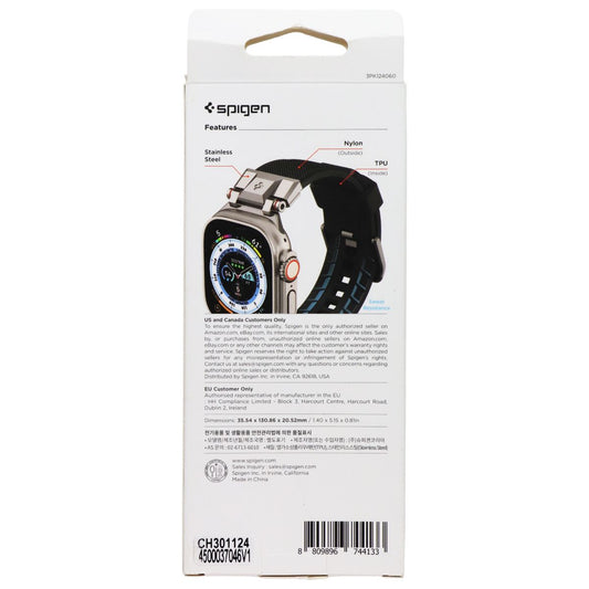 Spigen DuraPro Armor Watch Band for Apple Watch 49/46/45/44mm - Black Smart Watch Accessories - Watch Bands Spigen - Simple Cell Bulk Wholesale Pricing - USA Seller