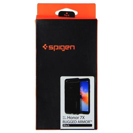 Spigen Rugged Armor Flexible Case for Honor 7X Smartphone (2017) - Black Cell Phone - Cases, Covers & Skins Spigen    - Simple Cell Bulk Wholesale Pricing - USA Seller