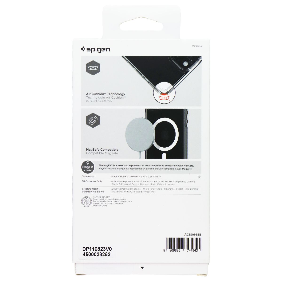 Spigen Crystal Hybrid Series Case for MagSafe for Apple iPhone 15 - Clear Cell Phone - Cases, Covers & Skins Spigen - Simple Cell Bulk Wholesale Pricing - USA Seller