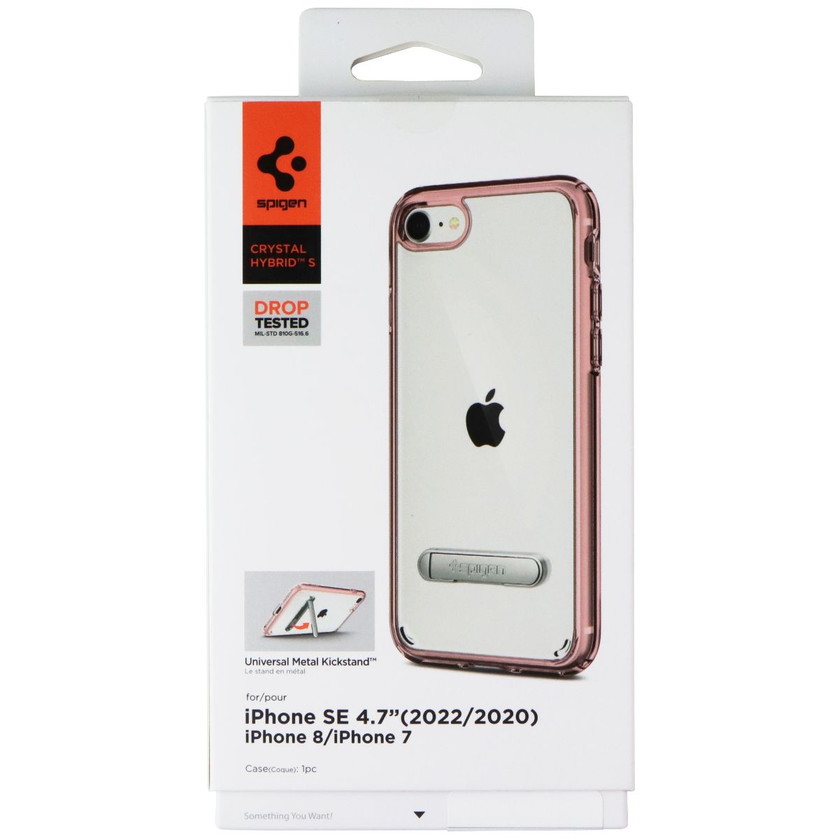Spigen Crystal Hybrid S Case for Apple iPhone SE (3rd/2nd Gen)/8/7 - Rose Gold Cell Phone - Cases, Covers & Skins Spigen - Simple Cell Bulk Wholesale Pricing - USA Seller