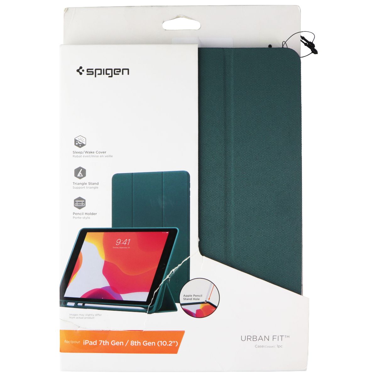 Spigen Urban Fit Case for iPad 10.2-in (8th/7th Gen) with Pencil Holder - Green iPad/Tablet Accessories - Cases, Covers, Keyboard Folios Spigen    - Simple Cell Bulk Wholesale Pricing - USA Seller