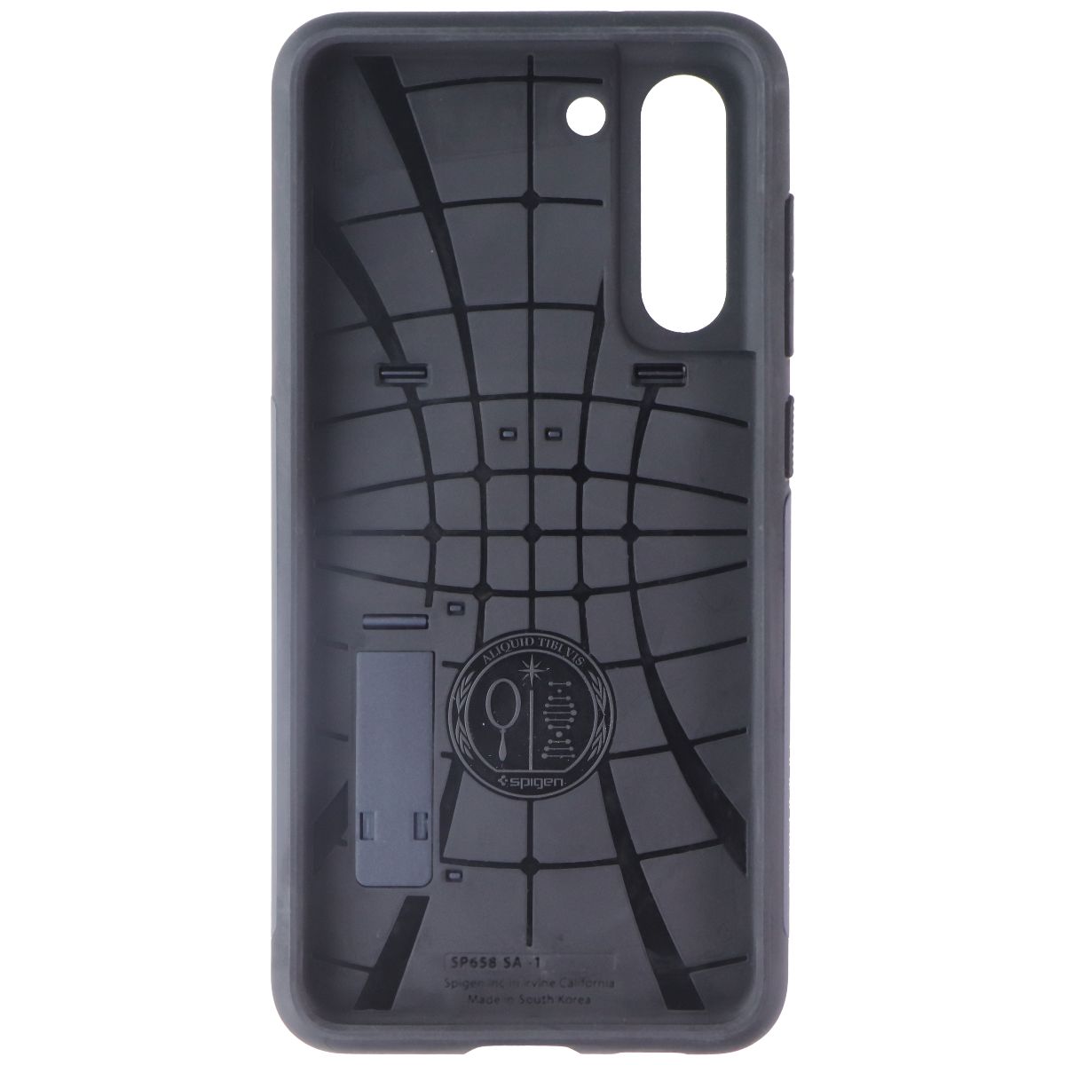 Spigen Slim Armor Case with Kickstand for Samsung Galaxy S21 FE - Metal Slate Cell Phone - Cases, Covers & Skins Spigen - Simple Cell Bulk Wholesale Pricing - USA Seller