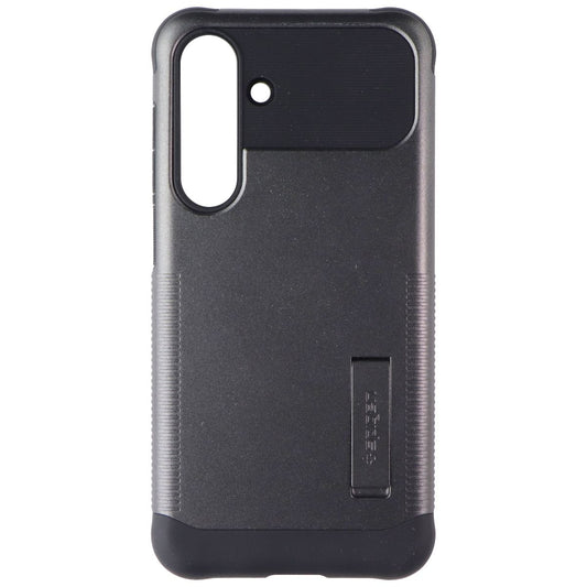 Spigen Slim Armor Case with Kickstand for Samsung Galaxy S25 Plus - Gunmetal Cell Phone - Cases, Covers & Skins Spigen - Simple Cell Bulk Wholesale Pricing - USA Seller