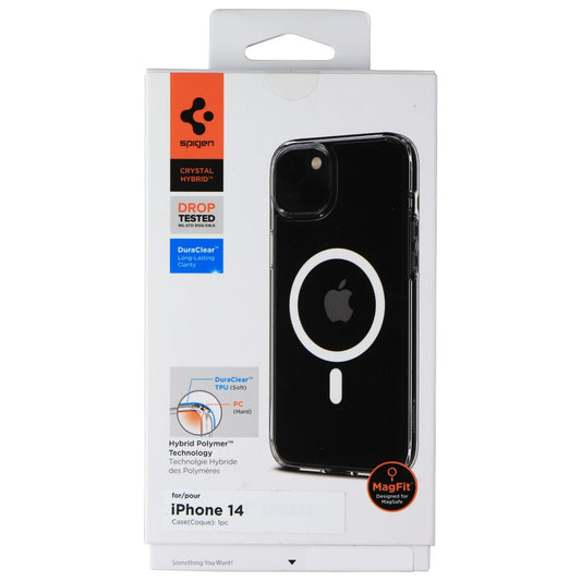 Spigen Crystal Hybrid MagFit Case for iPhone 14 - Frost Clear Cell Phone - Cases, Covers & Skins Spigen - Simple Cell Bulk Wholesale Pricing - USA Seller