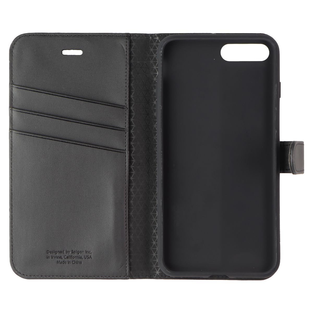 Spigen Wallet S Kickstand Cover for Apple iPhone 8 Plus/7 Plus - Black Cell Phone - Cases, Covers & Skins Spigen    - Simple Cell Bulk Wholesale Pricing - USA Seller