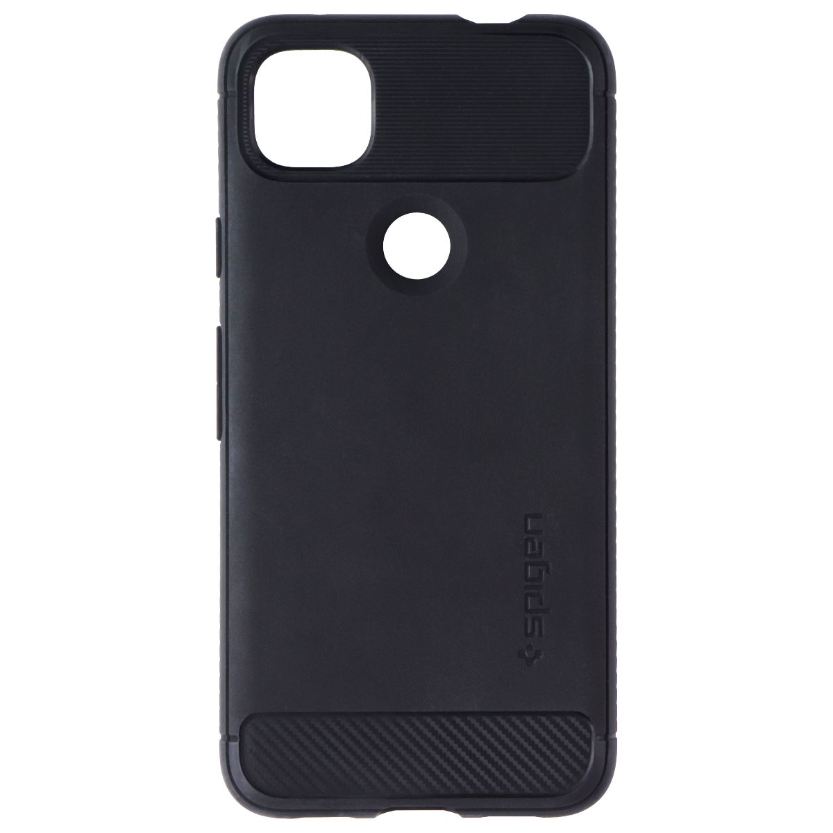 Spigen Rugged Armor Series Case for Google Pixel 4a - Matte Black Cell Phone - Cases, Covers & Skins Spigen - Simple Cell Bulk Wholesale Pricing - USA Seller