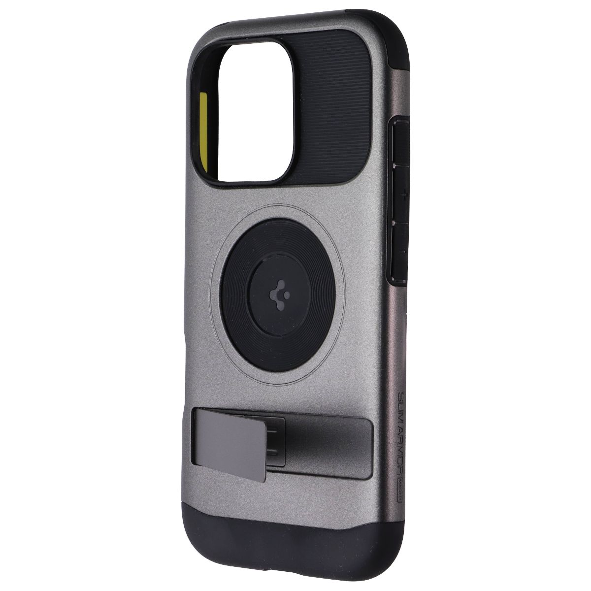 Spigen Slim Armor Kickstand Case for MagSafe for Apple iPhone 16 Pro - Gunmetal Cell Phone - Cases, Covers & Skins Spigen - Simple Cell Bulk Wholesale Pricing - USA Seller