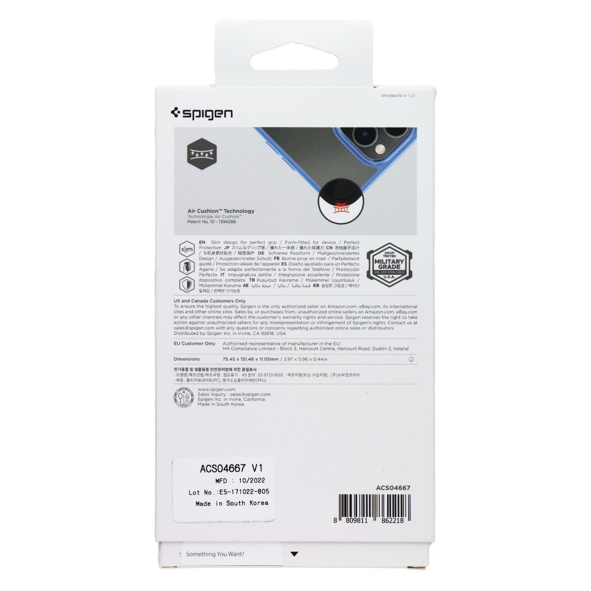 Spigen Crystal Hybrid Series Case for Apple iPhone 14 Pro - Sierra Blue Cell Phone - Cases, Covers & Skins Spigen - Simple Cell Bulk Wholesale Pricing - USA Seller