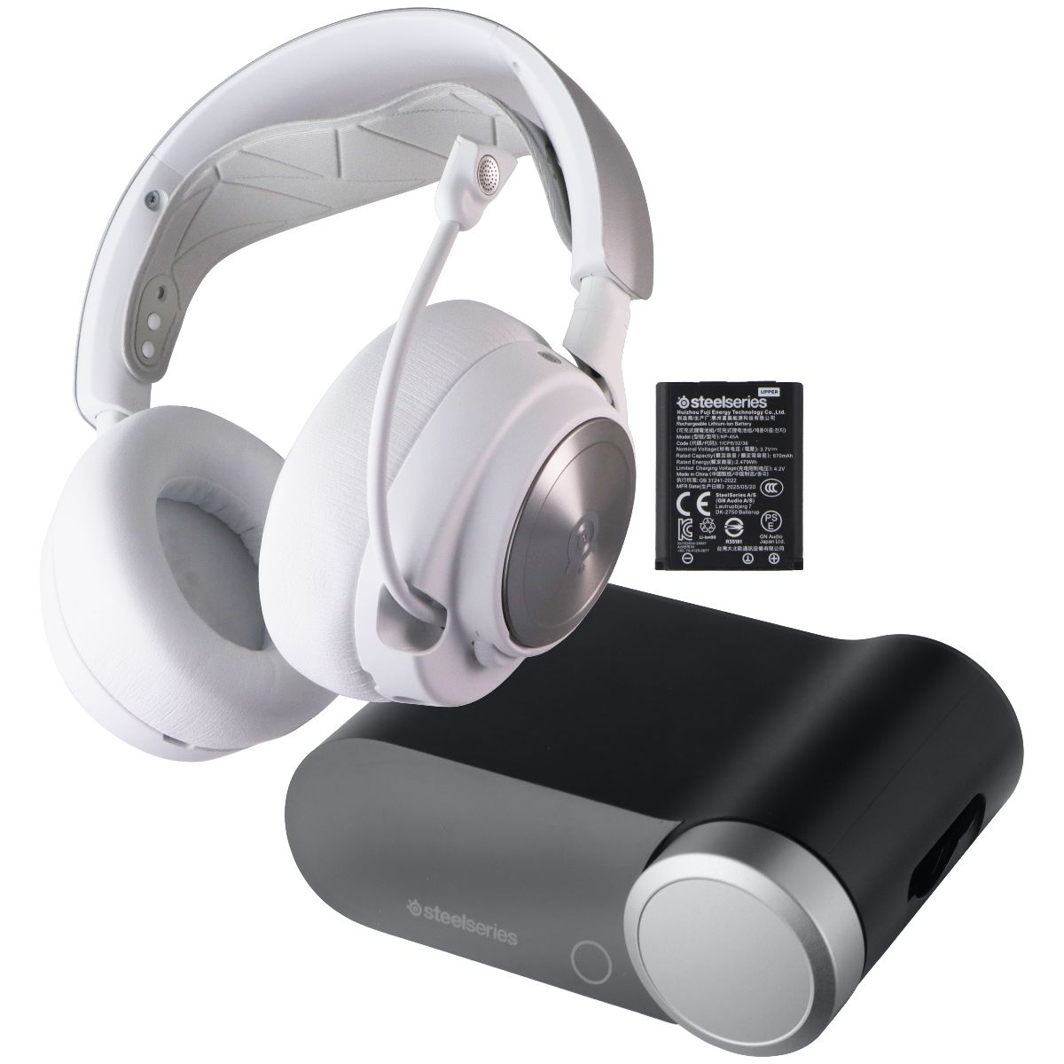 SteelSeries Arctis Nova Pro Multi-System Noise Cancelling Gaming Headset - White