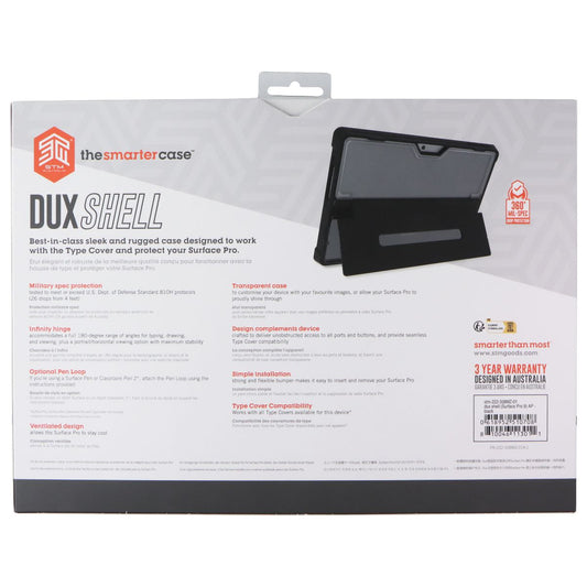 STM Dux Shell Rugged Case for Microsoft Surface Pro 9 - Black iPad/Tablet Accessories - Cases, Covers, Keyboard Folios STM - Simple Cell Bulk Wholesale Pricing - USA Seller