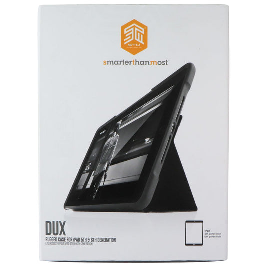 SmarterThanMost Dux Rugged Case for Apple iPad 5th & 6th Gen - Black/Gray