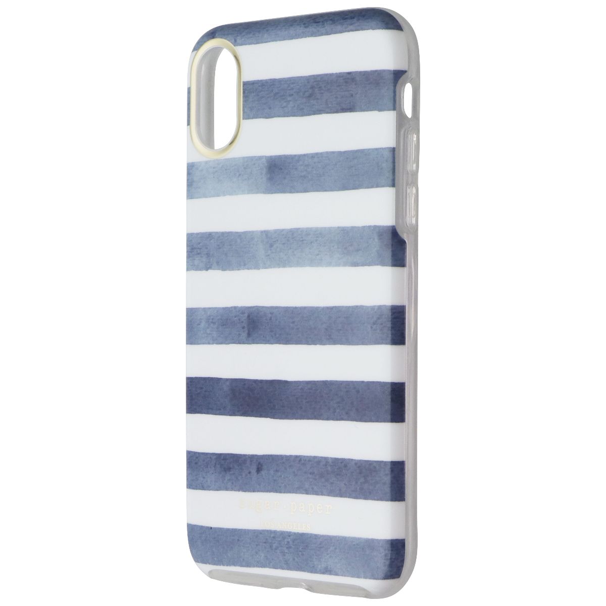 Sugar Paper Los Angeles Printed Case for Apple iPhone X - Blue/White Stripe Cell Phone - Cases, Covers & Skins Sugar Paper Los Angeles - Simple Cell Bulk Wholesale Pricing - USA Seller