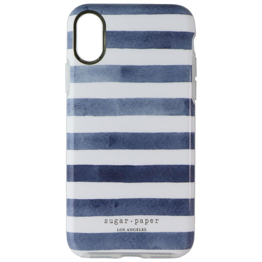 Sugar Paper Los Angeles Printed Case for Apple iPhone X - Blue/White Stripe