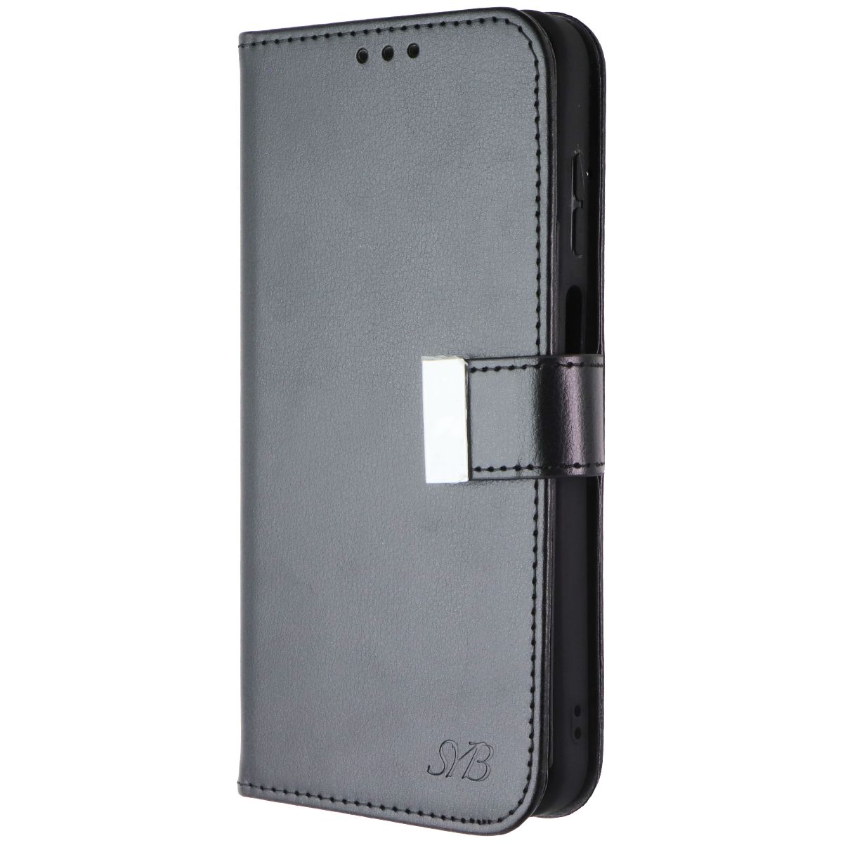 SYB Tech Accessory Folio Case for Samsung Galaxy A25 5G - Black Leather