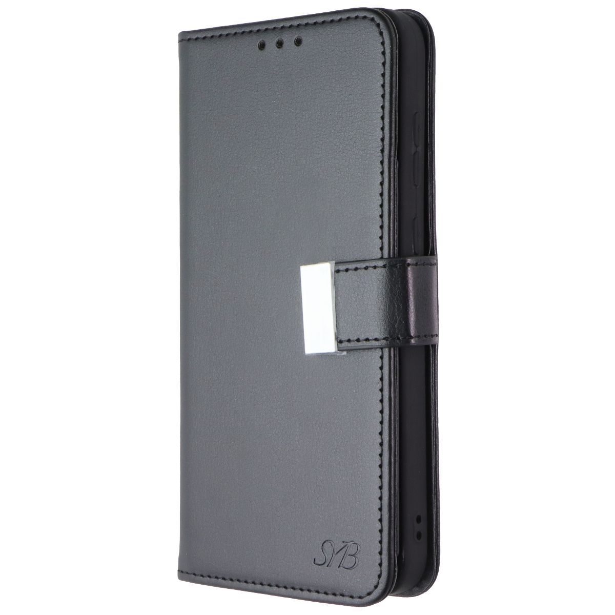 SYB Tech Accessory Folio Case for Samsung Galaxy A35 5G - Black Leather Cell Phone - Cases, Covers & Skins SYB - Simple Cell Bulk Wholesale Pricing - USA Seller