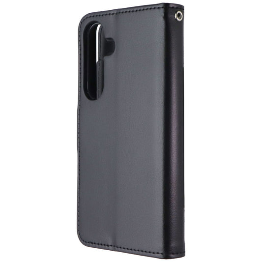 SYB Wallet Folio Series Case for Samsung Galaxy S24 - Black Cell Phone - Cases, Covers & Skins SYB - Simple Cell Bulk Wholesale Pricing - USA Seller