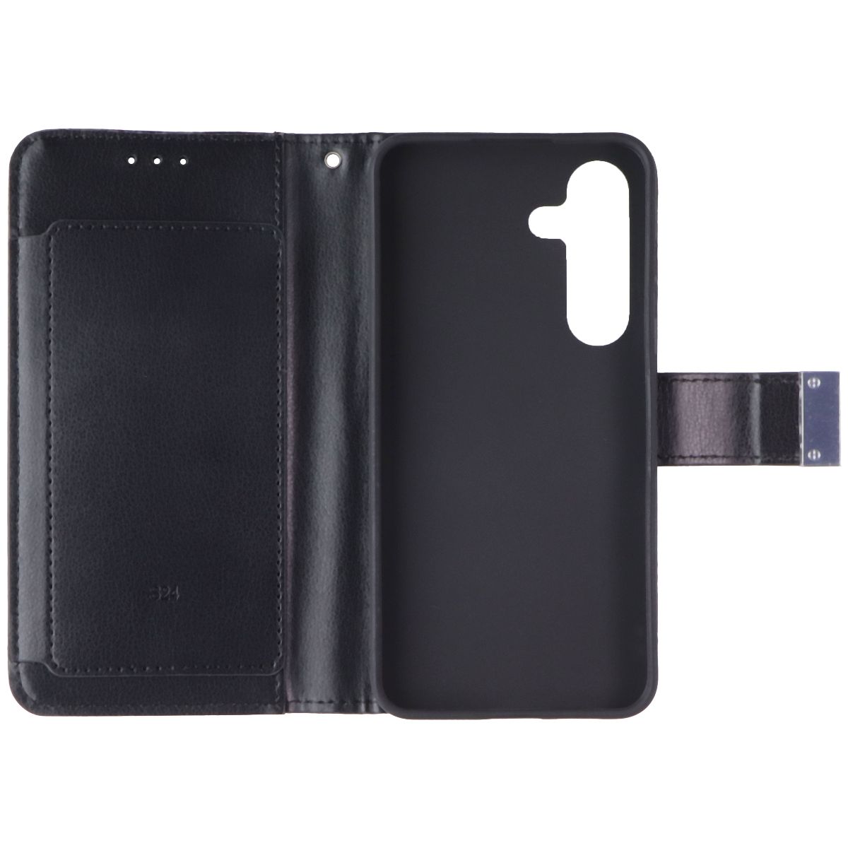 SYB Wallet Folio Series Case for Samsung Galaxy S24 - Black Cell Phone - Cases, Covers & Skins SYB - Simple Cell Bulk Wholesale Pricing - USA Seller