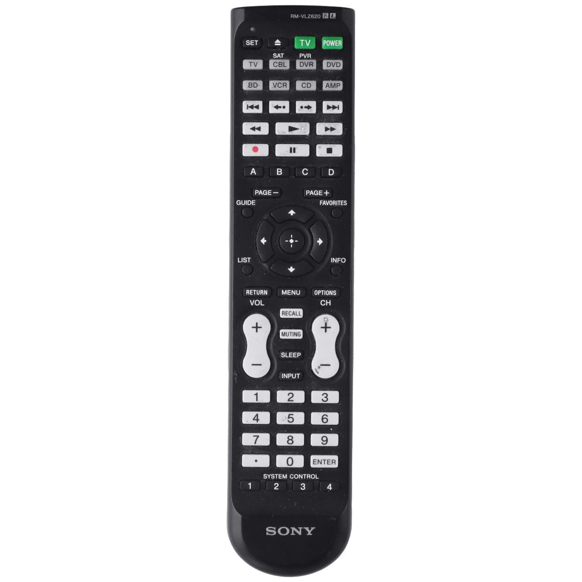 Sony Remote Control (RM-VLZ620) for Select Sony TVs - Black TV, Video & Audio Accessories - Remote Controls Sony - Simple Cell Bulk Wholesale Pricing - USA Seller