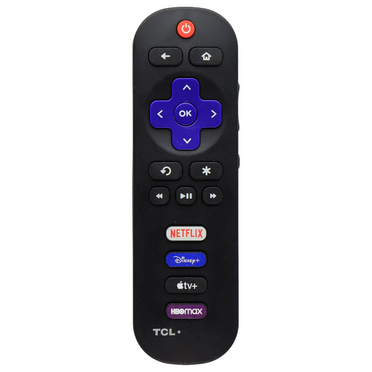 TCL Replacement Roku TV Remote with Netflix/Disney+/Apple TV+/HBO Max Buttons TV, Video & Audio Accessories - Remote Controls TCL - Simple Cell Bulk Wholesale Pricing - USA Seller