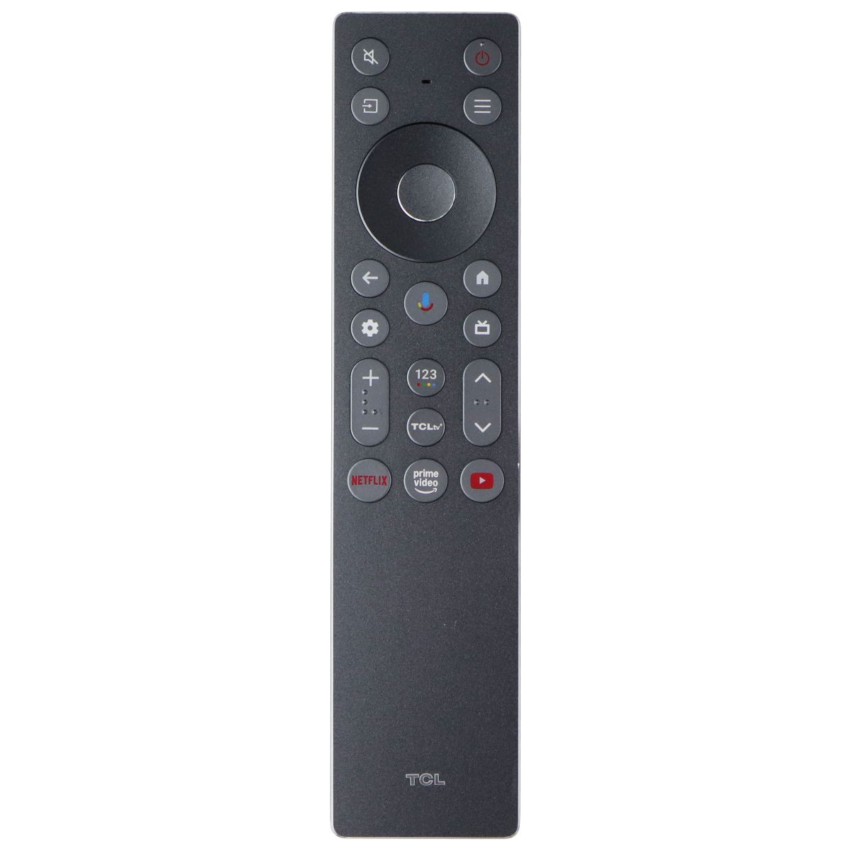 TCL Remote Control w/ Google Voice Netflix/Prime/YouTube Keys (RC933A) - Silver TV, Video & Audio Accessories - Remote Controls TCL - Simple Cell Bulk Wholesale Pricing - USA Seller