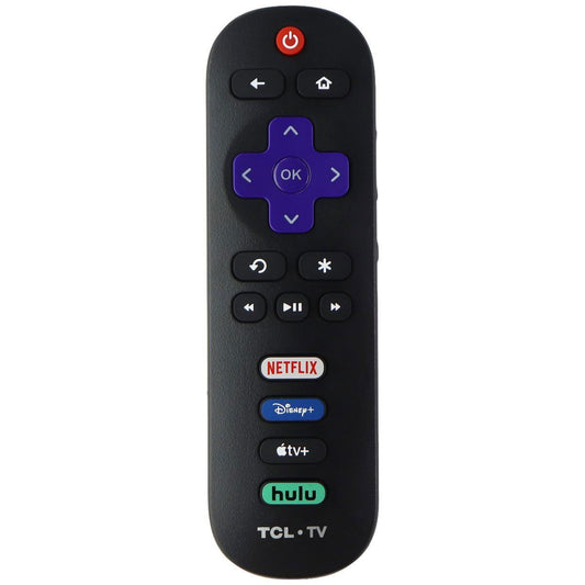 TCL Roku TV Remote with Netflix/Disney+/AppleTV+/Hulu Shortcuts - Black TV, Video & Audio Accessories - Remote Controls TCL - Simple Cell Bulk Wholesale Pricing - USA Seller