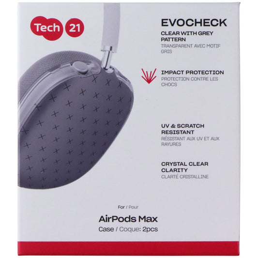 Tech21 EvoCheck Series Case for Apple AirPods Max Case - Clear/Gray Pattern iPod, Audio Player Accessories - Cases, Covers & Skins Tech21 - Simple Cell Bulk Wholesale Pricing - USA Seller