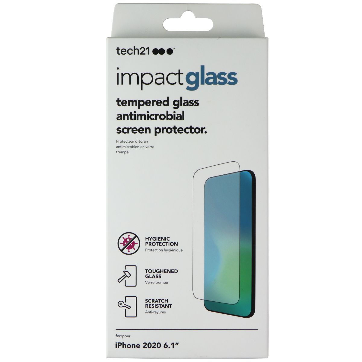 Tech21 ImpactGlass Screen Protector for Apple iPhone 12/12 Pro Cell Phone - Screen Protectors Tech21 - Simple Cell Bulk Wholesale Pricing - USA Seller