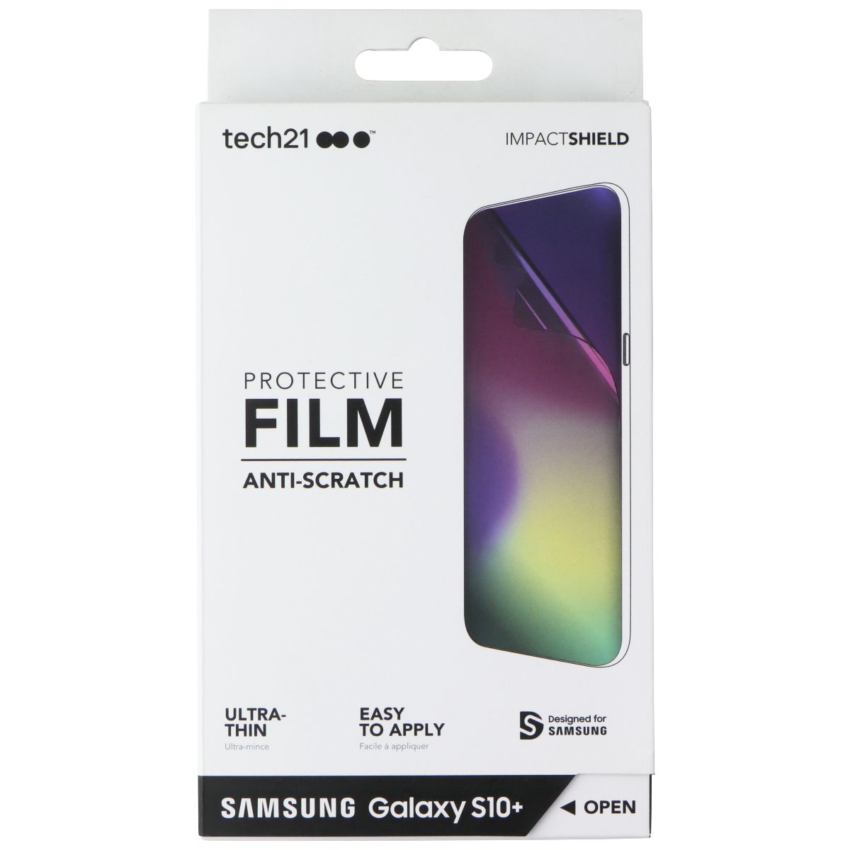 Tech21 Impact Shield Screen Protector for Samsung Galaxy S10+ Cell Phone - Screen Protectors Tech21 - Simple Cell Bulk Wholesale Pricing - USA Seller