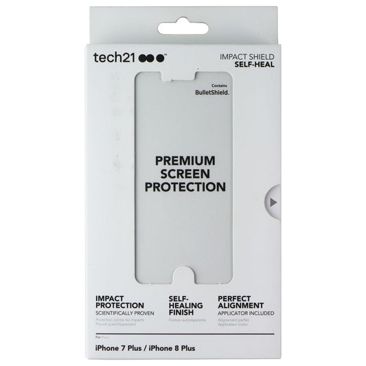 Tech21 Impact Shield Screen Protector for Apple iPhone 8 Plus/7 Plus - Clear Cell Phone - Cases, Covers & Skins Tech21 - Simple Cell Bulk Wholesale Pricing - USA Seller