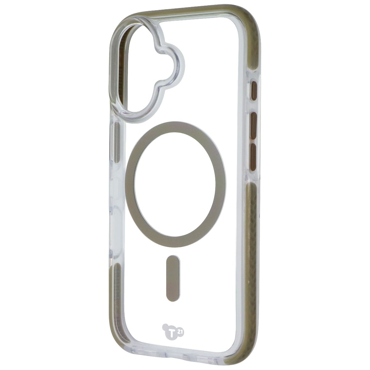 Tech21 EvoCrystal Series Case for MagSafe for Apple iPhone 16 - Clear/Gold Cell Phone - Cases, Covers & Skins Tech21 - Simple Cell Bulk Wholesale Pricing - USA Seller
