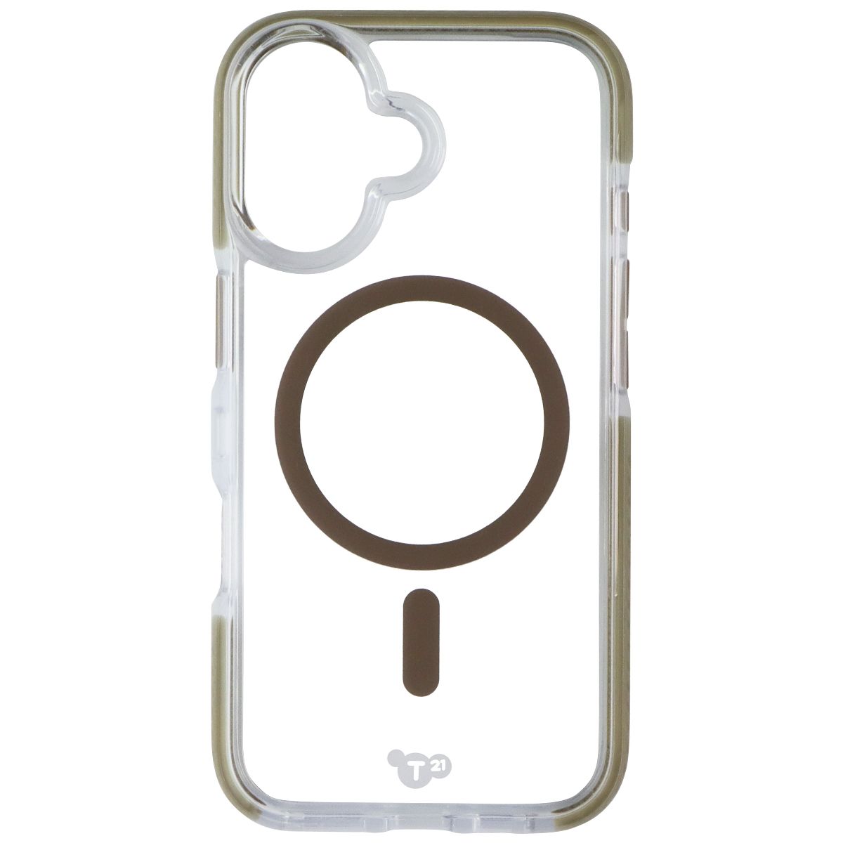 Tech21 EvoCrystal Series Case for MagSafe for Apple iPhone 16 - Clear/Gold Cell Phone - Cases, Covers & Skins Tech21 - Simple Cell Bulk Wholesale Pricing - USA Seller