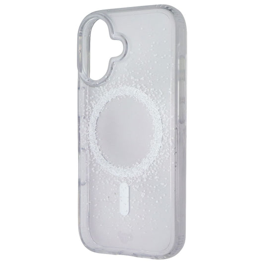 Tech21 Evo Sparkle Series Case for MagSafe for Apple iPhone 16 - Clear/Silver