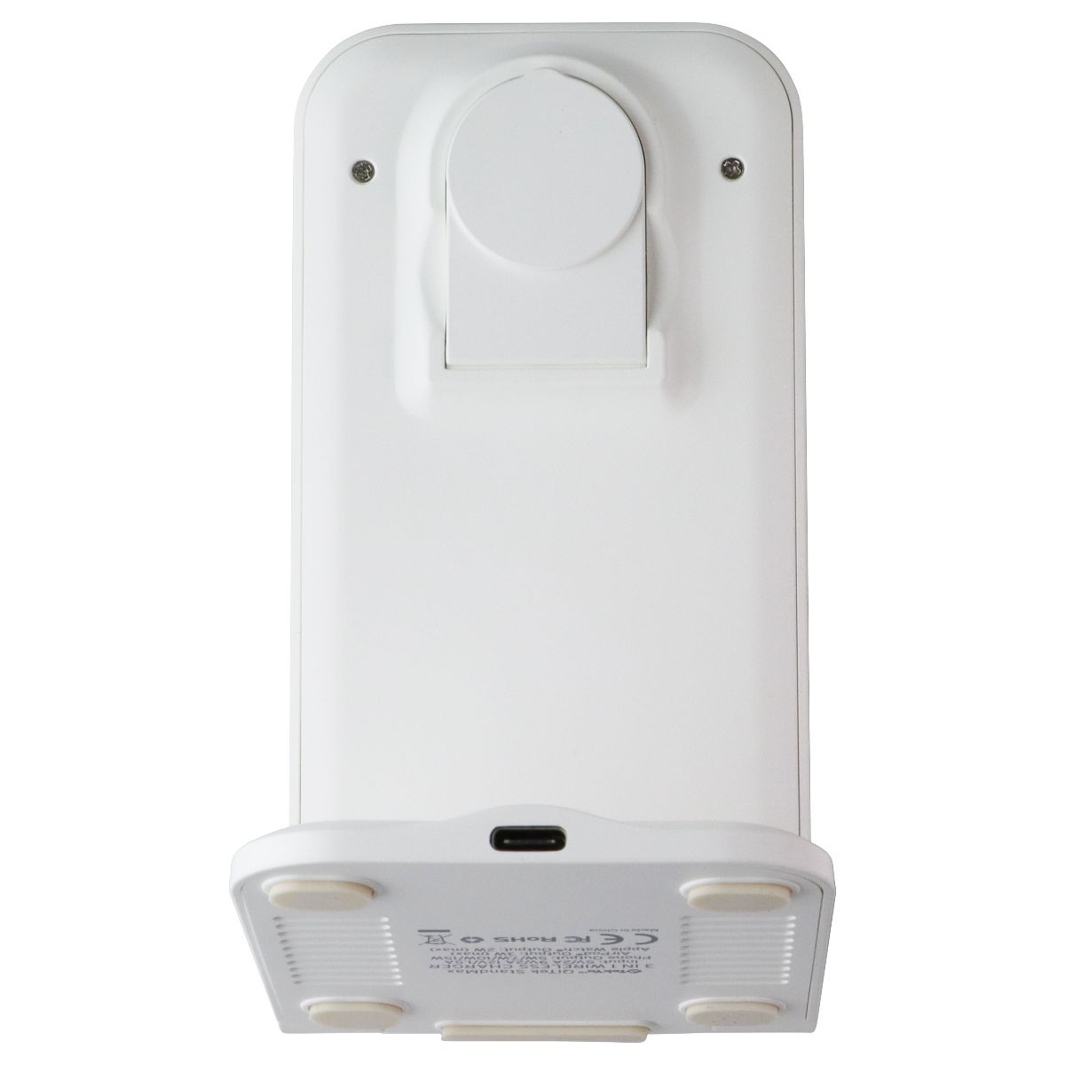 Tekya QiTek StandMax (15W) 3-in-1 Foldable Fast Wireless Charge Stand - White Cell Phone - Chargers & Cradles TekYa - Simple Cell Bulk Wholesale Pricing - USA Seller