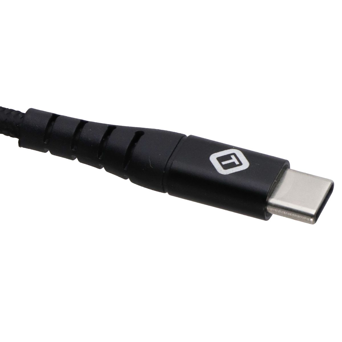 TekYa (6-Foot) Braided Cable - Power Delivery USB-C to USB-C - Black