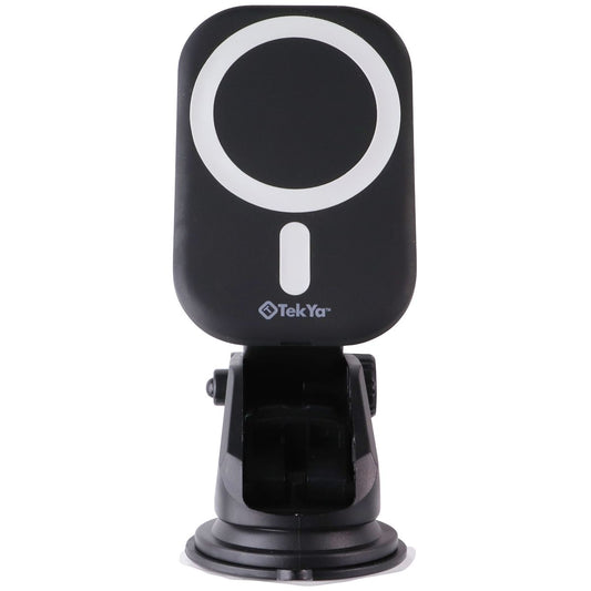 TekYa (15W) MagMount 3-in-1 Magnetic Dash/Vent Mount w/Wireless Charging - Black Cell Phone - Chargers & Cradles TekYa - Simple Cell Bulk Wholesale Pricing - USA Seller